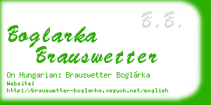 boglarka brauswetter business card
